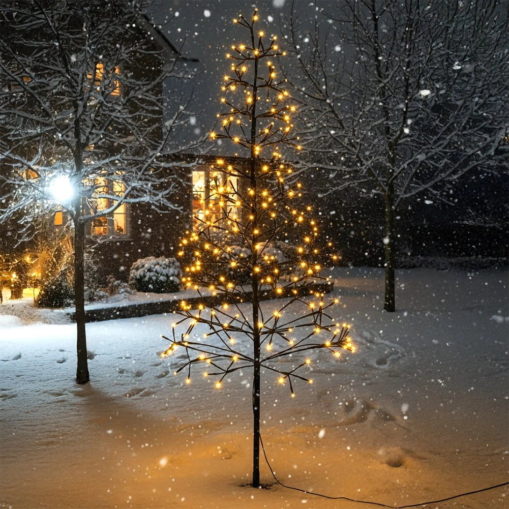 Outdoor LED Twig Tree, 280 Lights, 150 cm, Metal Base