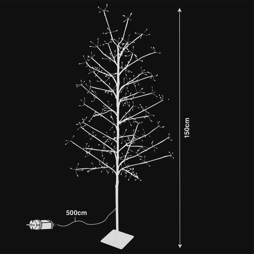 Outdoor LED Twig Tree with Lights, 150 cm, Timer