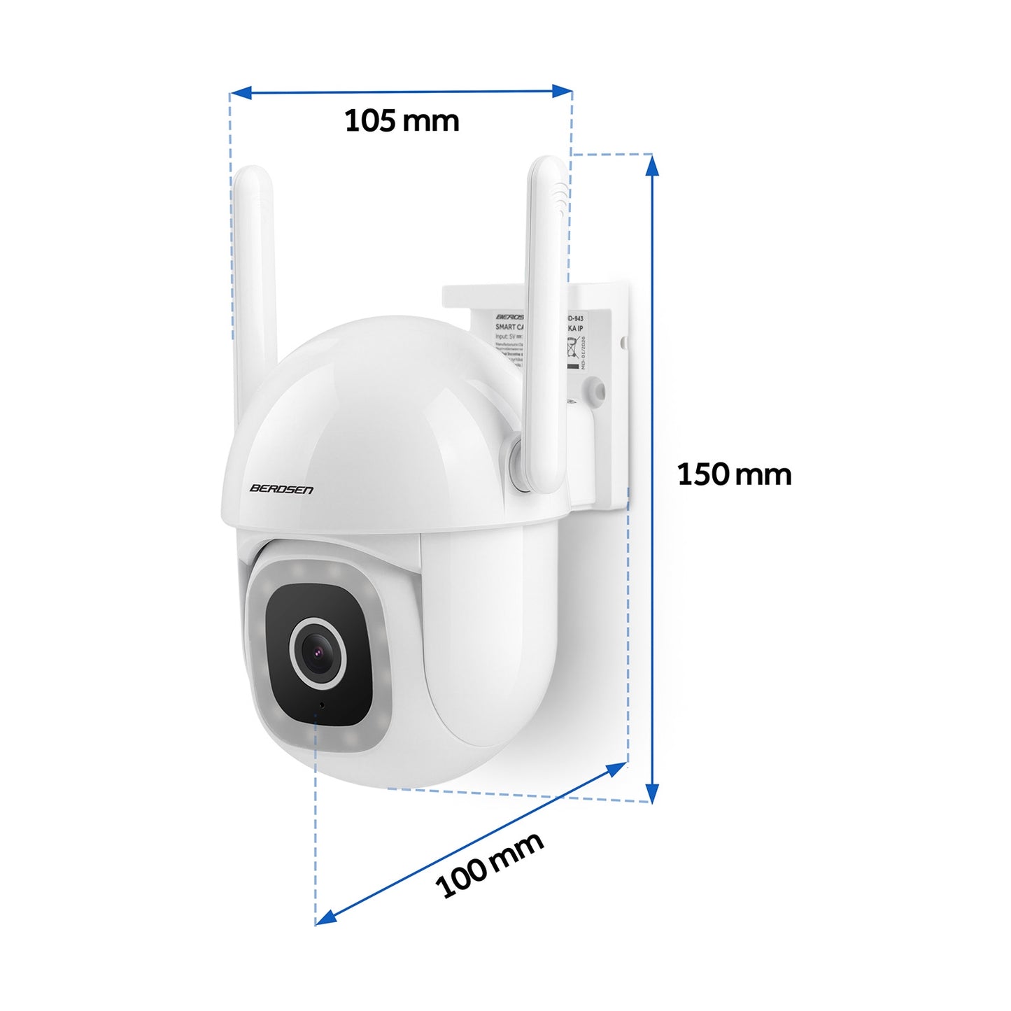 Outdoor WiFi IP Camera, 5MP, PTZ, Night Vision