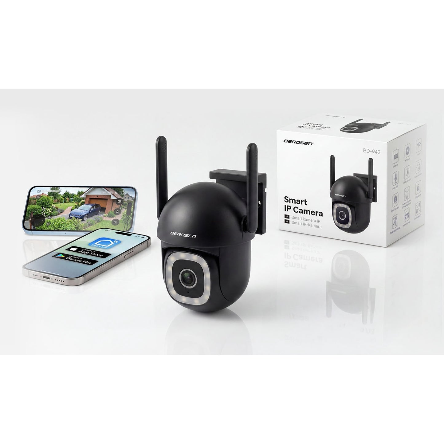 Outdoor WiFi IP Camera, 5MP, PTZ, Night Vision