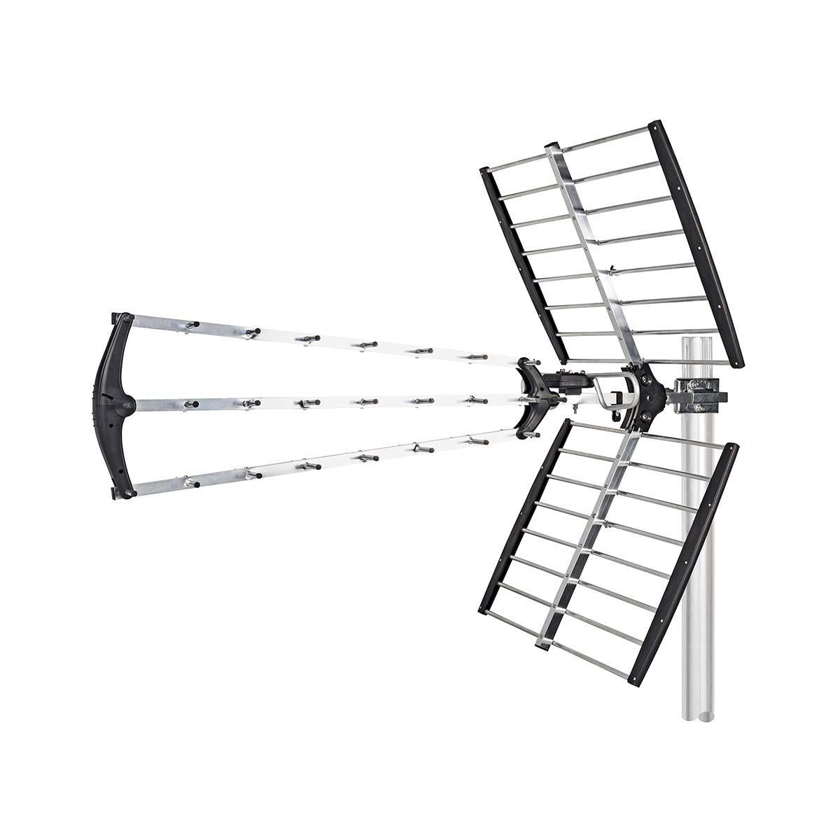 Outdoor antenna | UHF | Reception area: ≥50 km | LTE700 | Gain: 18 dB | 75 Ohm | Antenna length: 1060 mm | Aluminum