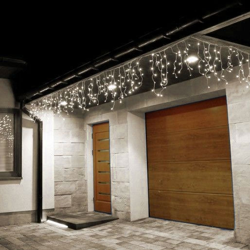 Outdoor icicles, decorative curtain, lights, 500 LED lights, 19m
