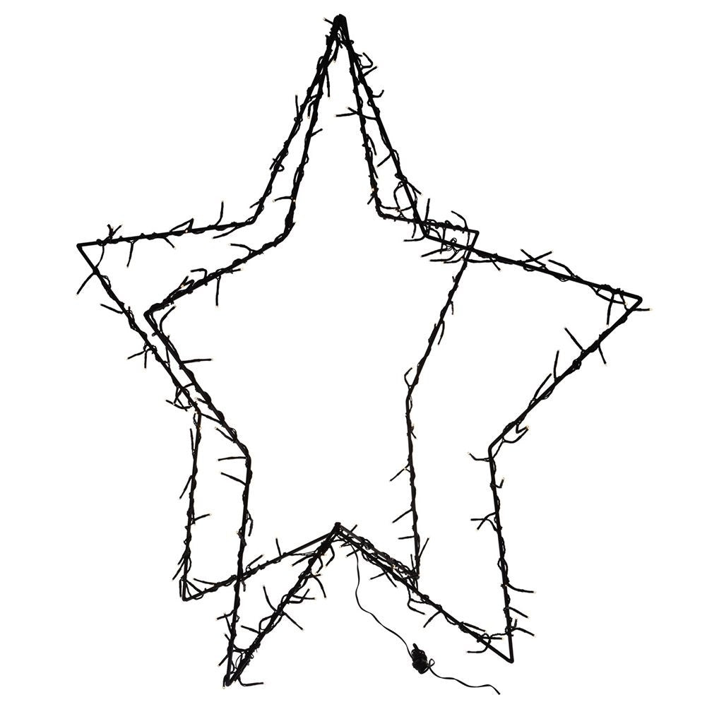 Outdoor star with 130 LEDs: Perfect Christmas decoration outside