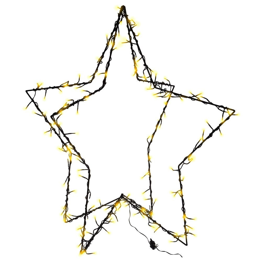 Outdoor star with 130 LEDs: Perfect Christmas decoration outside