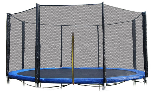 Outdoor trampoline net 366cm 12ft/8 posts