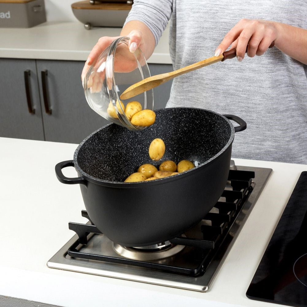 Oval Baking Form with Non-Stick Granite Coating, Perfect for Oven