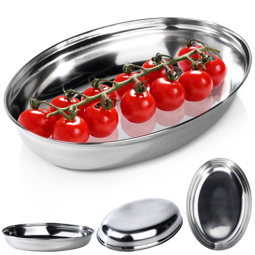 Oval-shaped bowl for dishes, snacks and appetizers