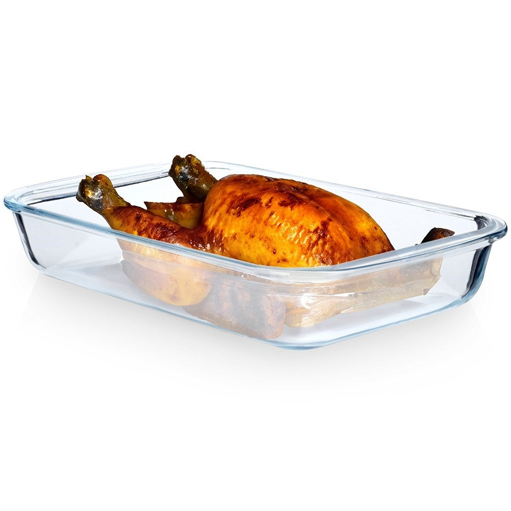 Oven and gratin form in heat-resistant borosilicate glass