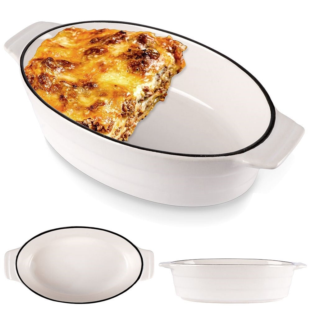 Oven form Porcelain - Ideal for Lasagna & Gratins