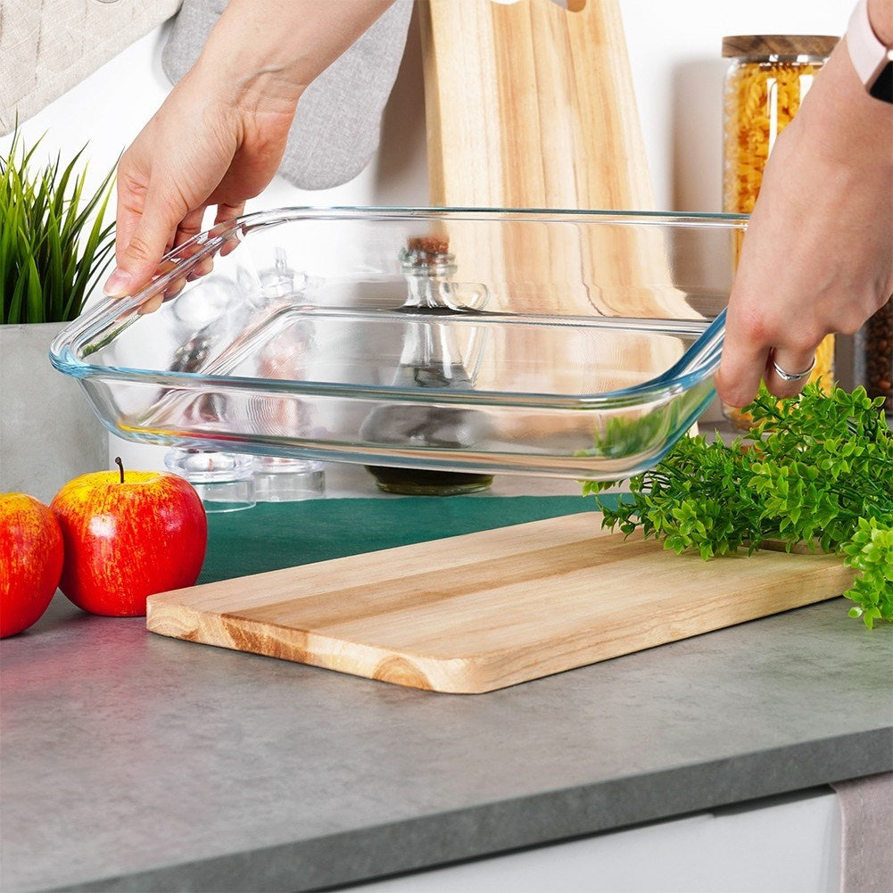 Oven form for baking and cooking in borosilicate glass