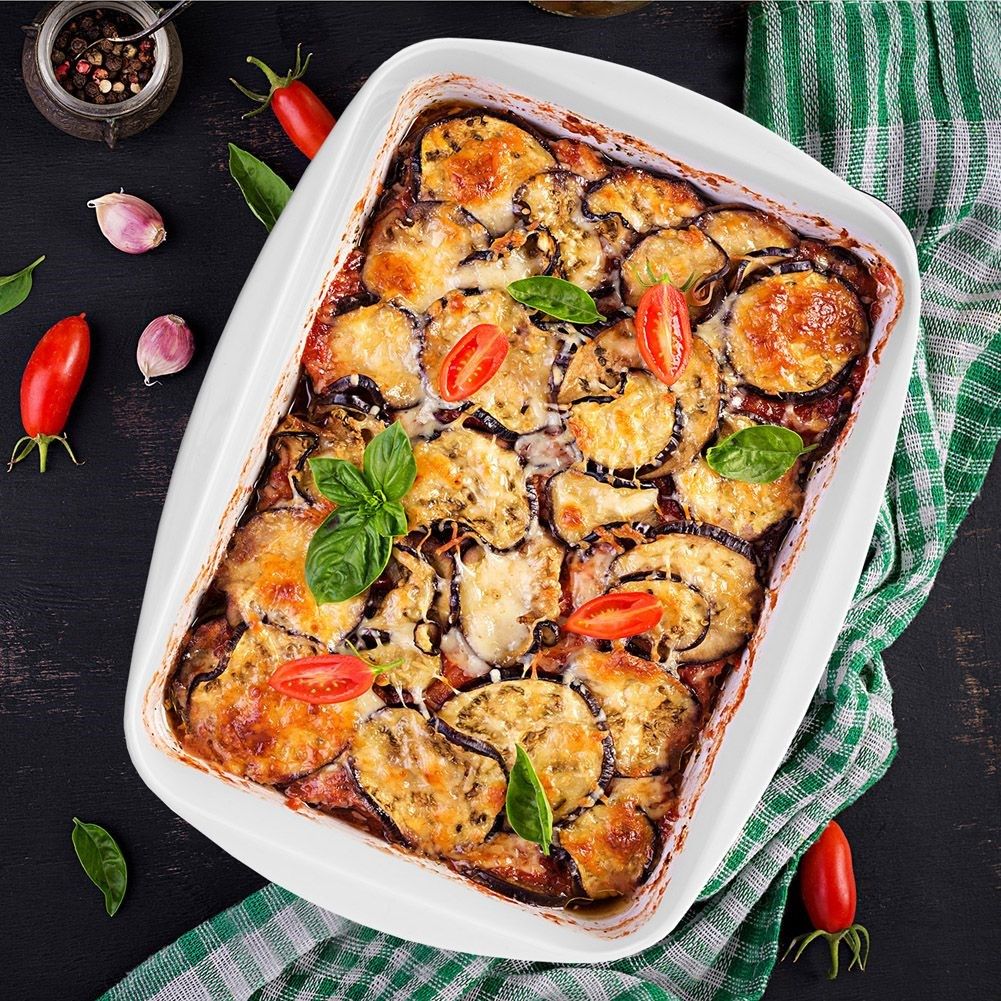 Oven form for gratins, potatoes and roasted vegetables