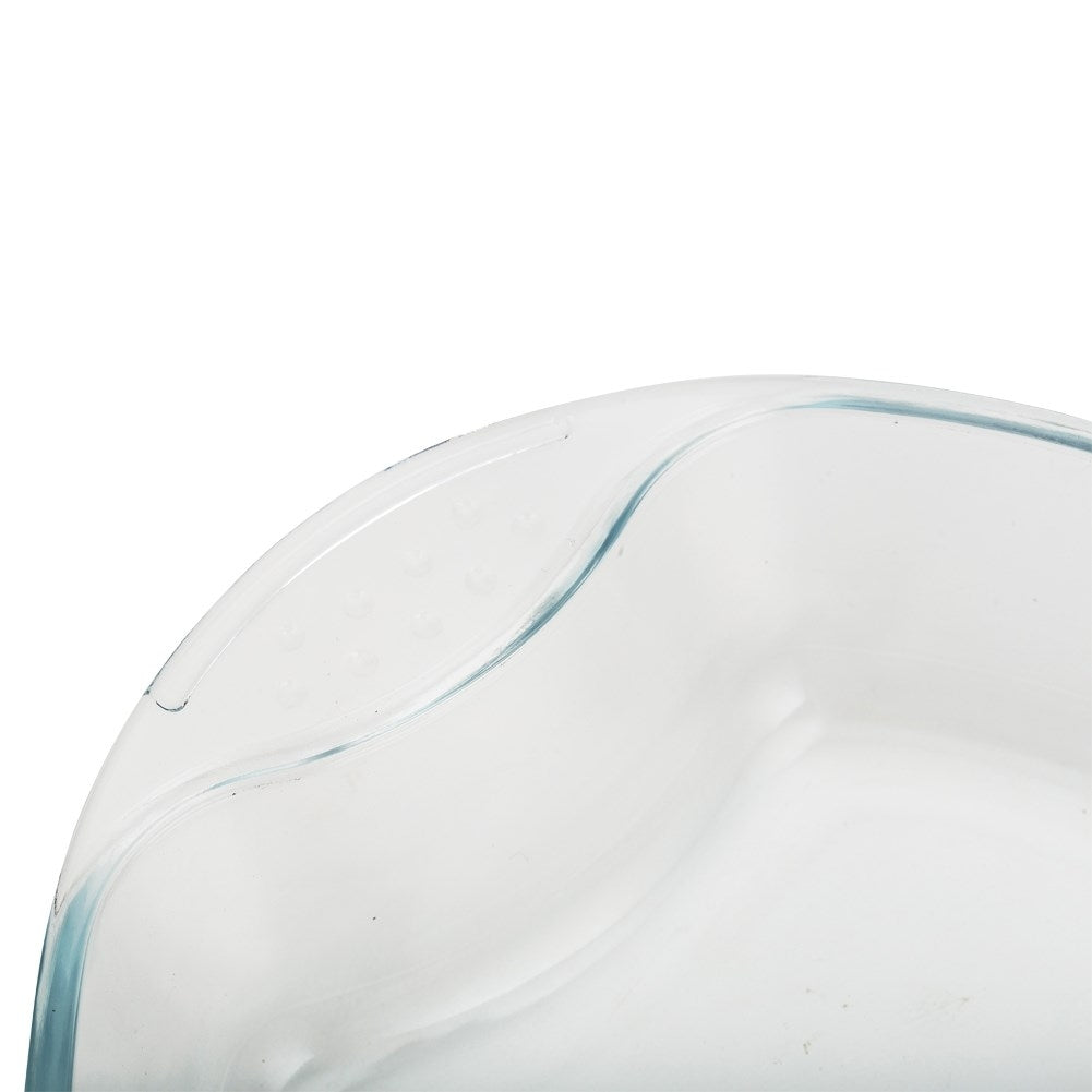 Oven form in borosilicate glass for baking and gratin