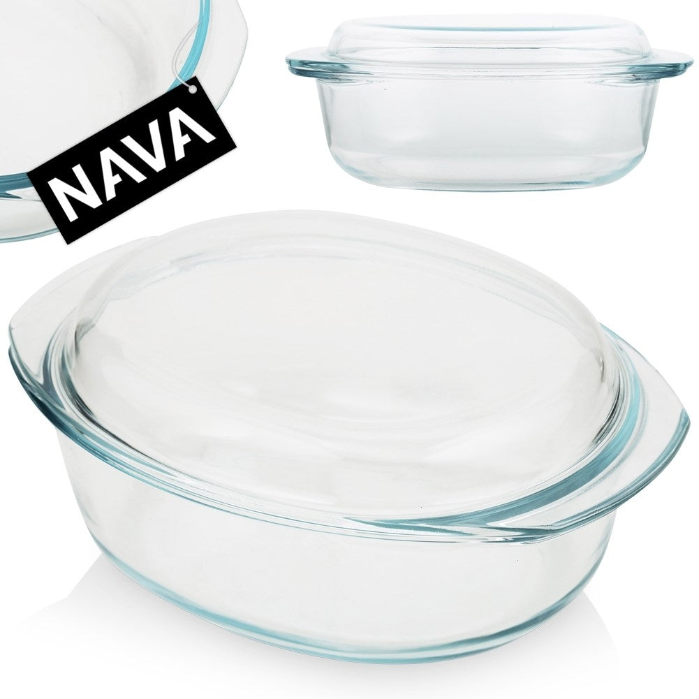 Oven form in durable glass, dishwasher safe