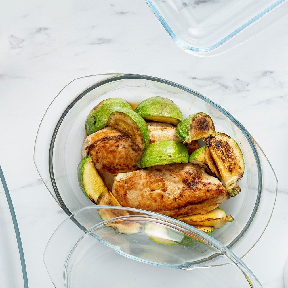 Oven form in durable glass, dishwasher safe