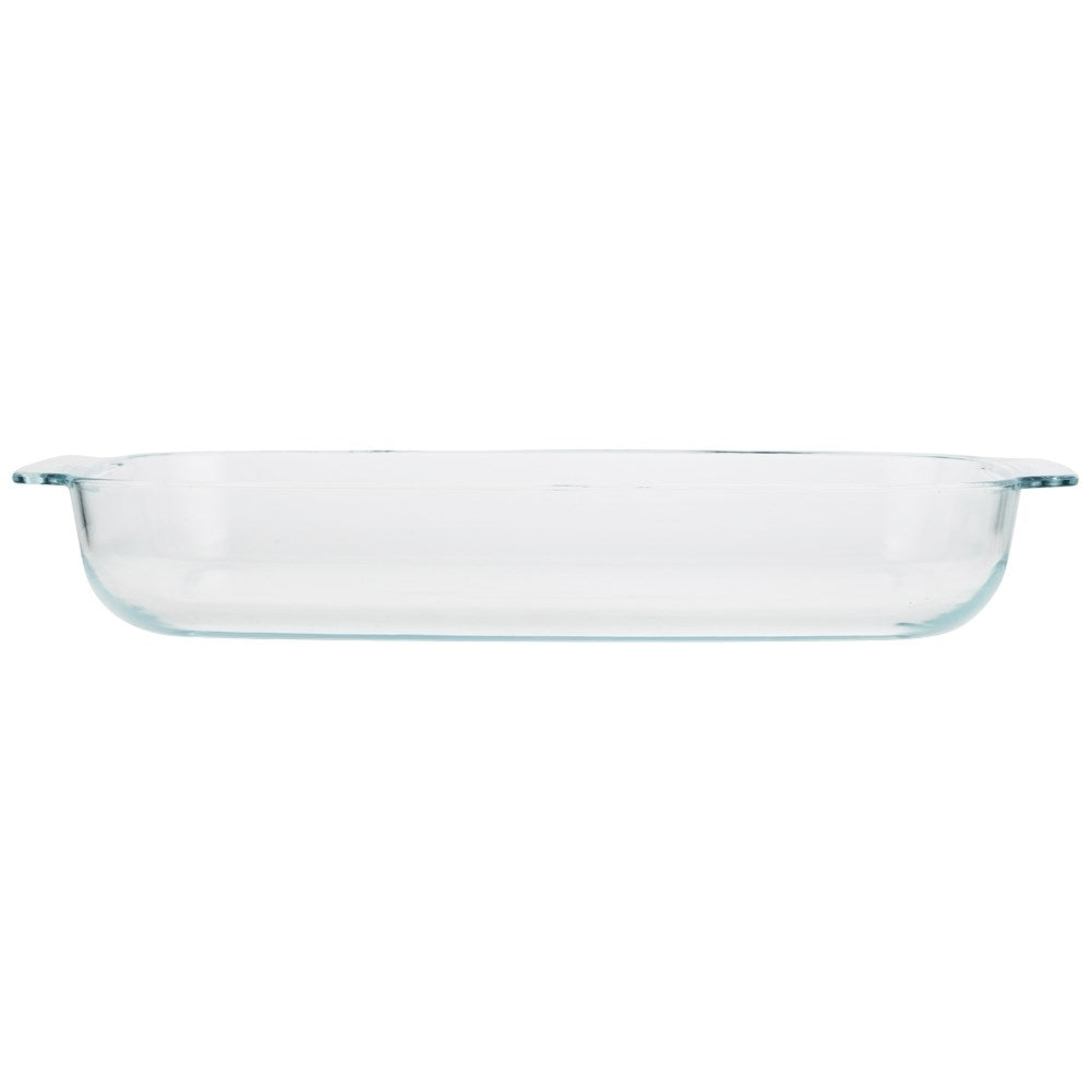 Oven form in heat-resistant borosilicate glass for baking and cooking