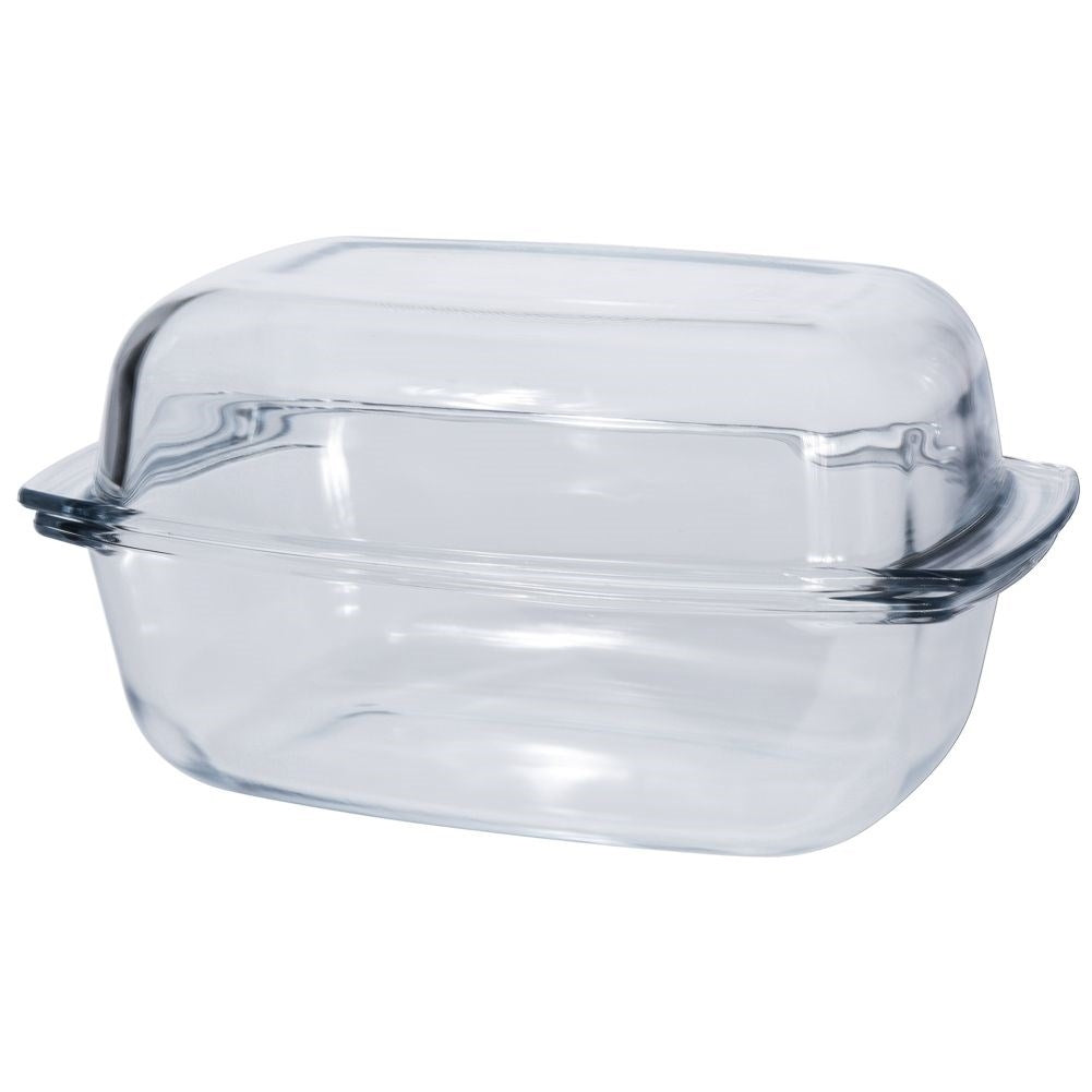 Oven form in heat-resistant glass