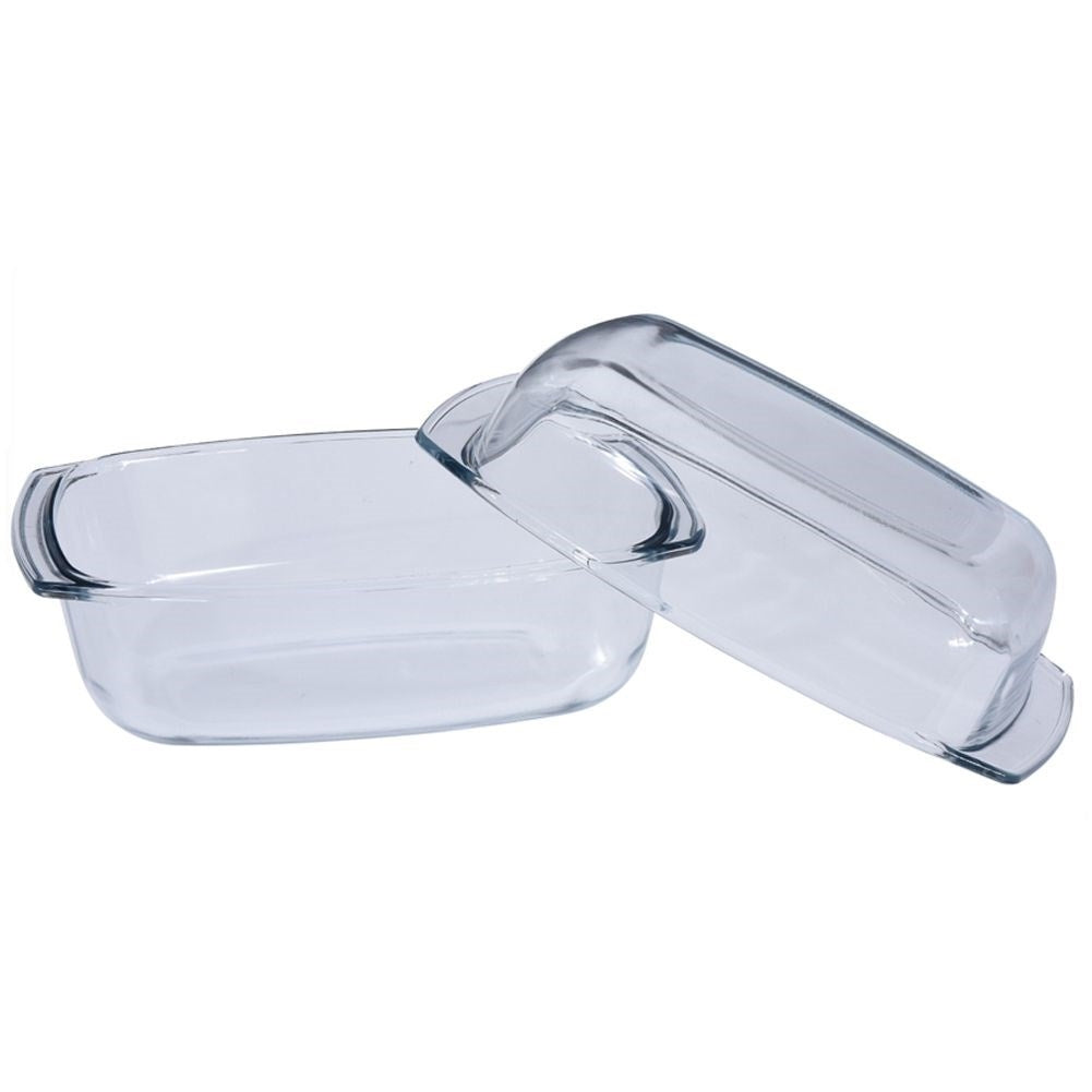 Oven form in heat-resistant glass