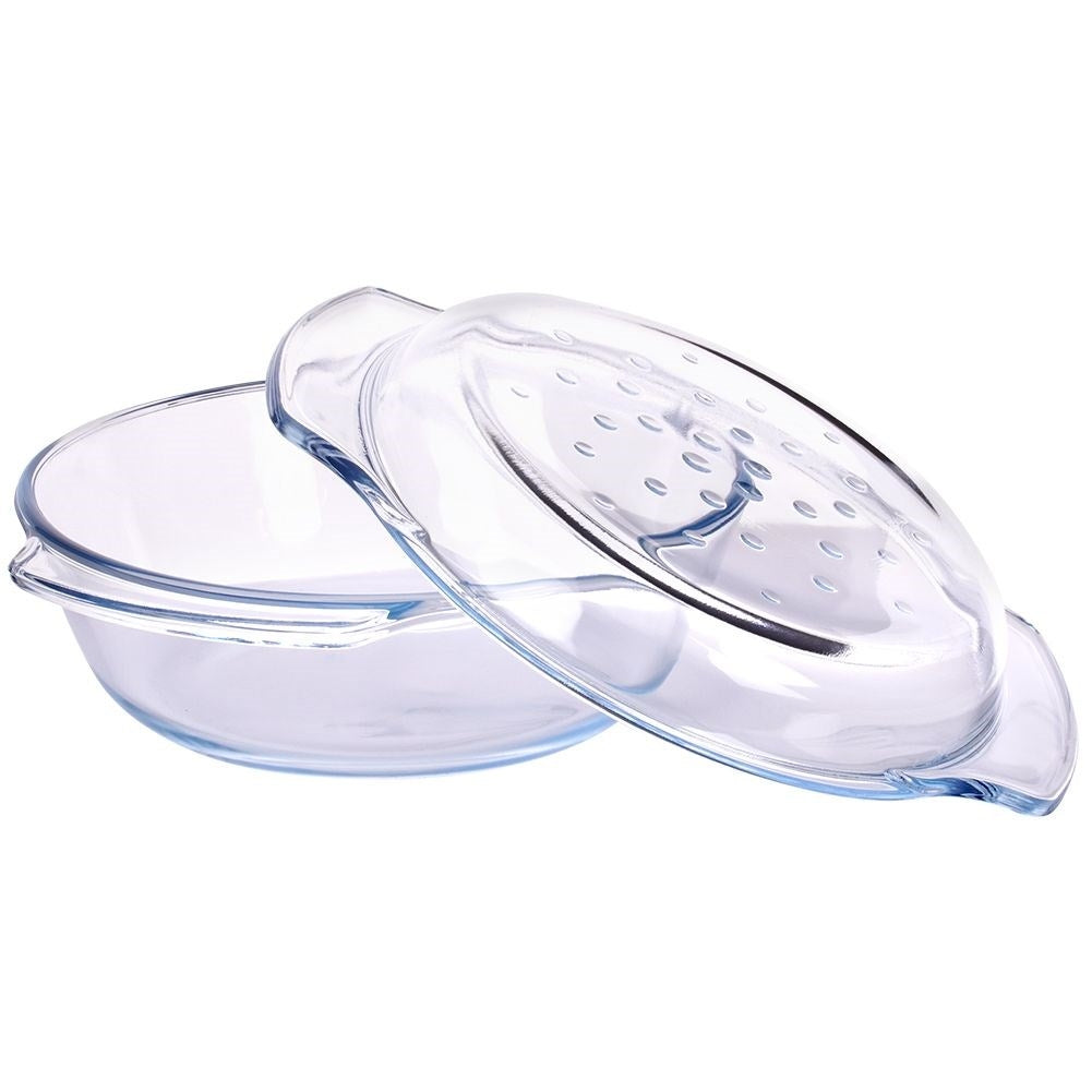 Oven form in heat-resistant glass for baking and cooking