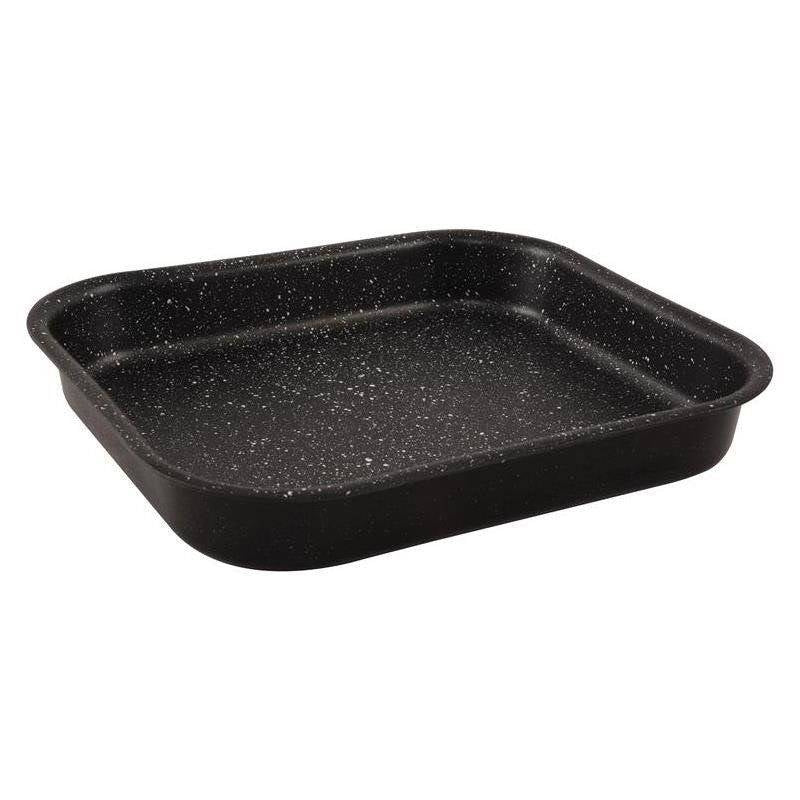 Oven plate with granite coating, scratch-resistant and easy to clean