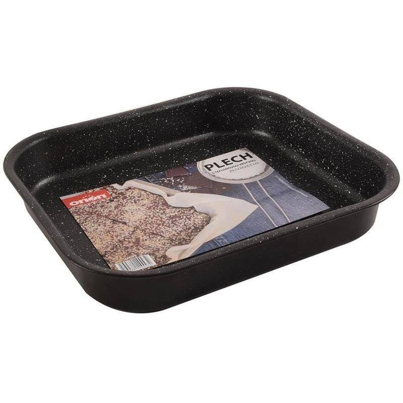 Oven plate with granite coating, scratch-resistant and easy to clean