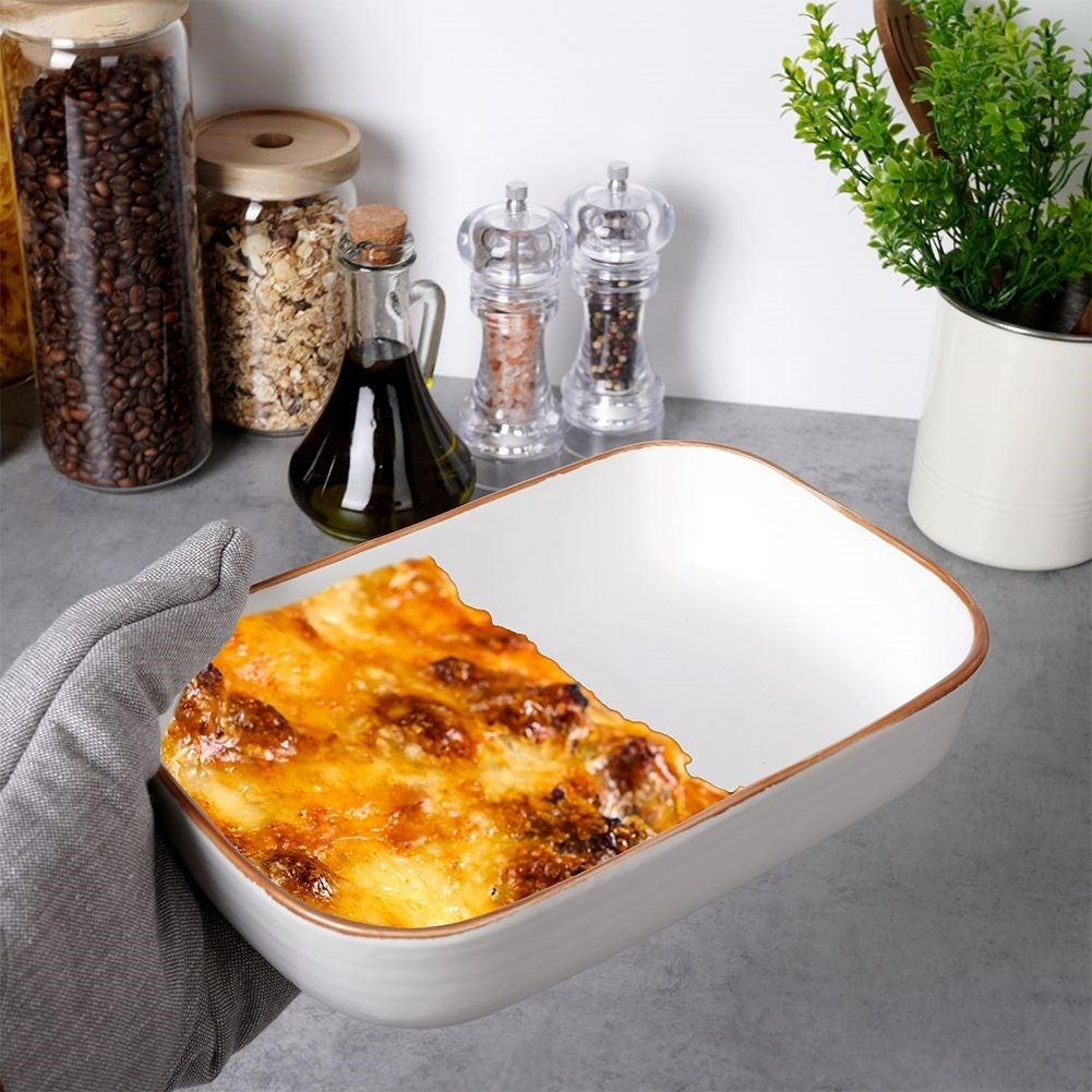 Ovenproof form for gratins, potatoes and baked vegetables