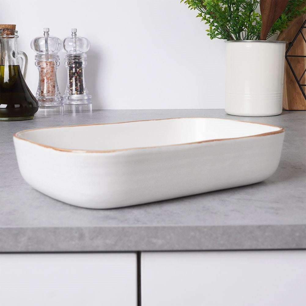 Ovenproof form for gratins, potatoes and baked vegetables