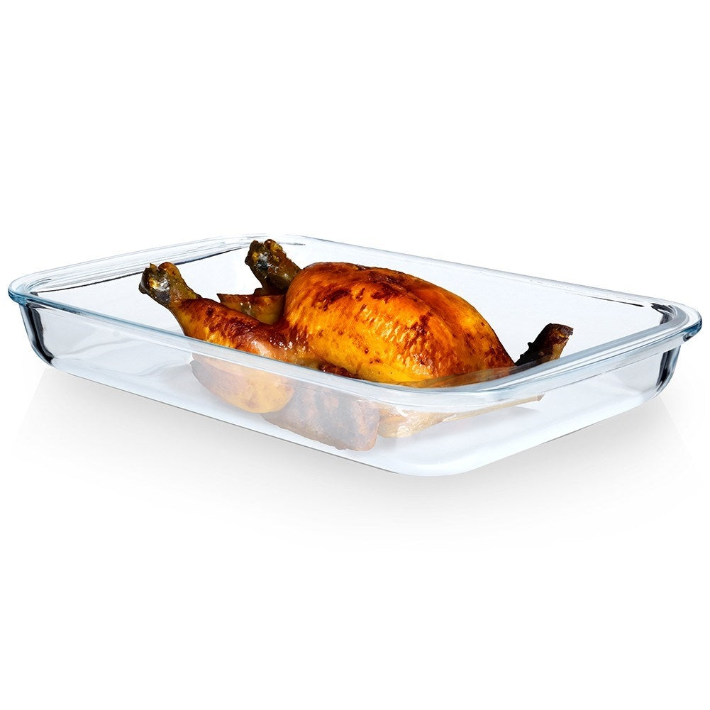 Ovenproof form in heat-resistant borosilicate glass