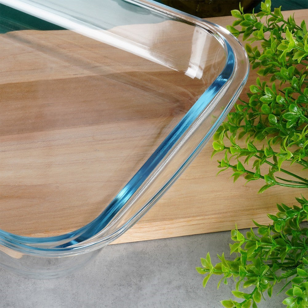 Ovenproof form in heat-resistant borosilicate glass