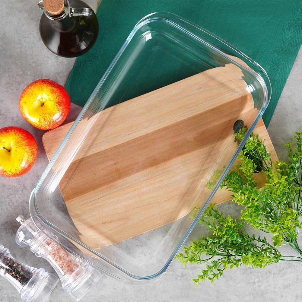 Ovenproof form in heat-resistant borosilicate glass