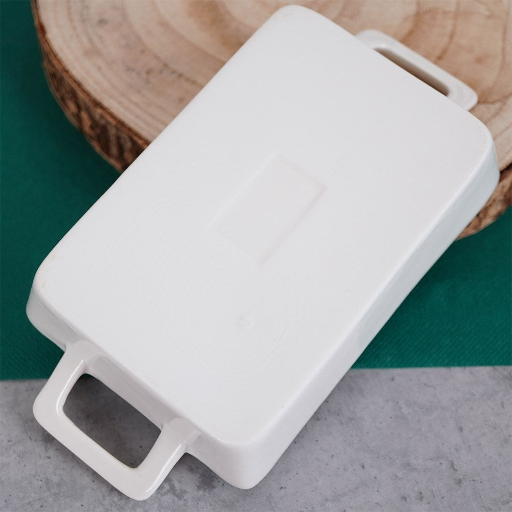 Ovenproof porcelain dish for lasagna, gratins and desserts