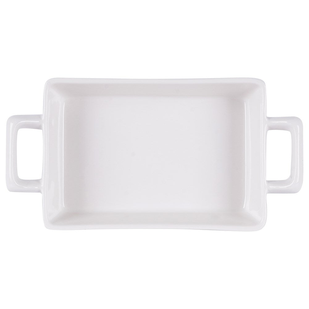 Ovenproof porcelain dish for lasagna, gratins and desserts