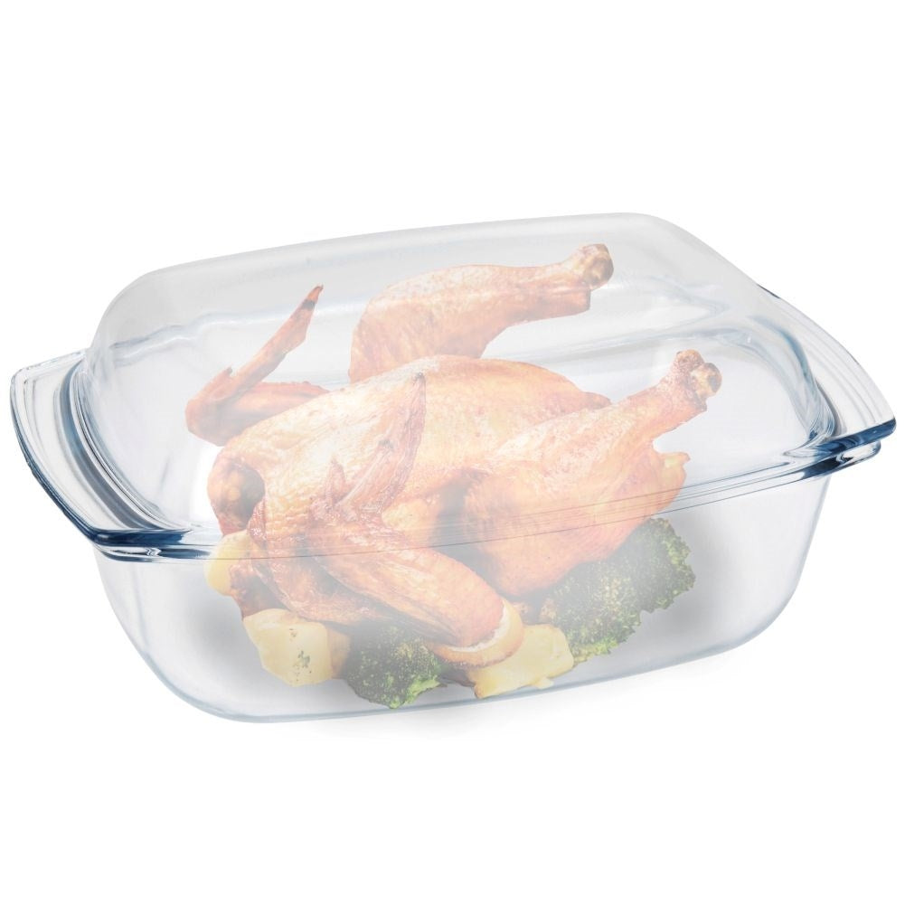 Oven-safe form in heat-resistant glass, dishwasher safe