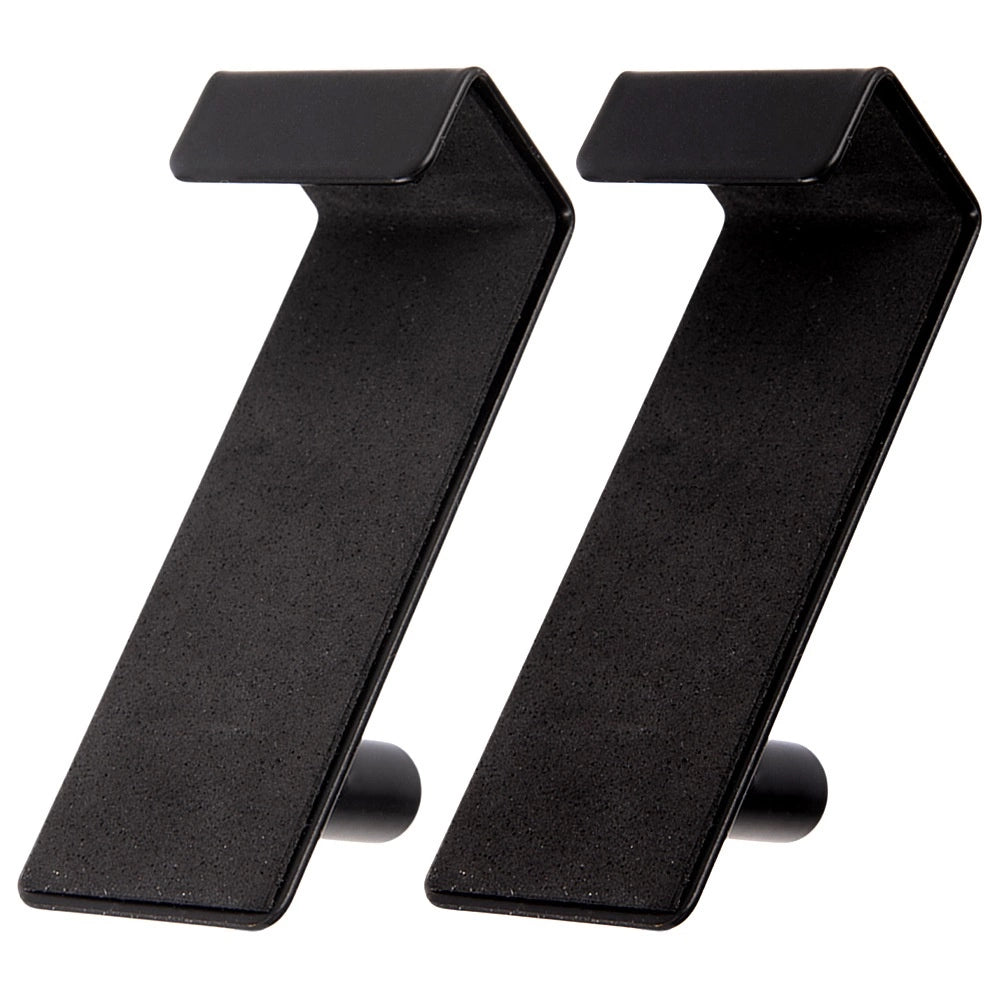 Over Door Metal Hooks, Black, 3x5x8 cm, Set of 2