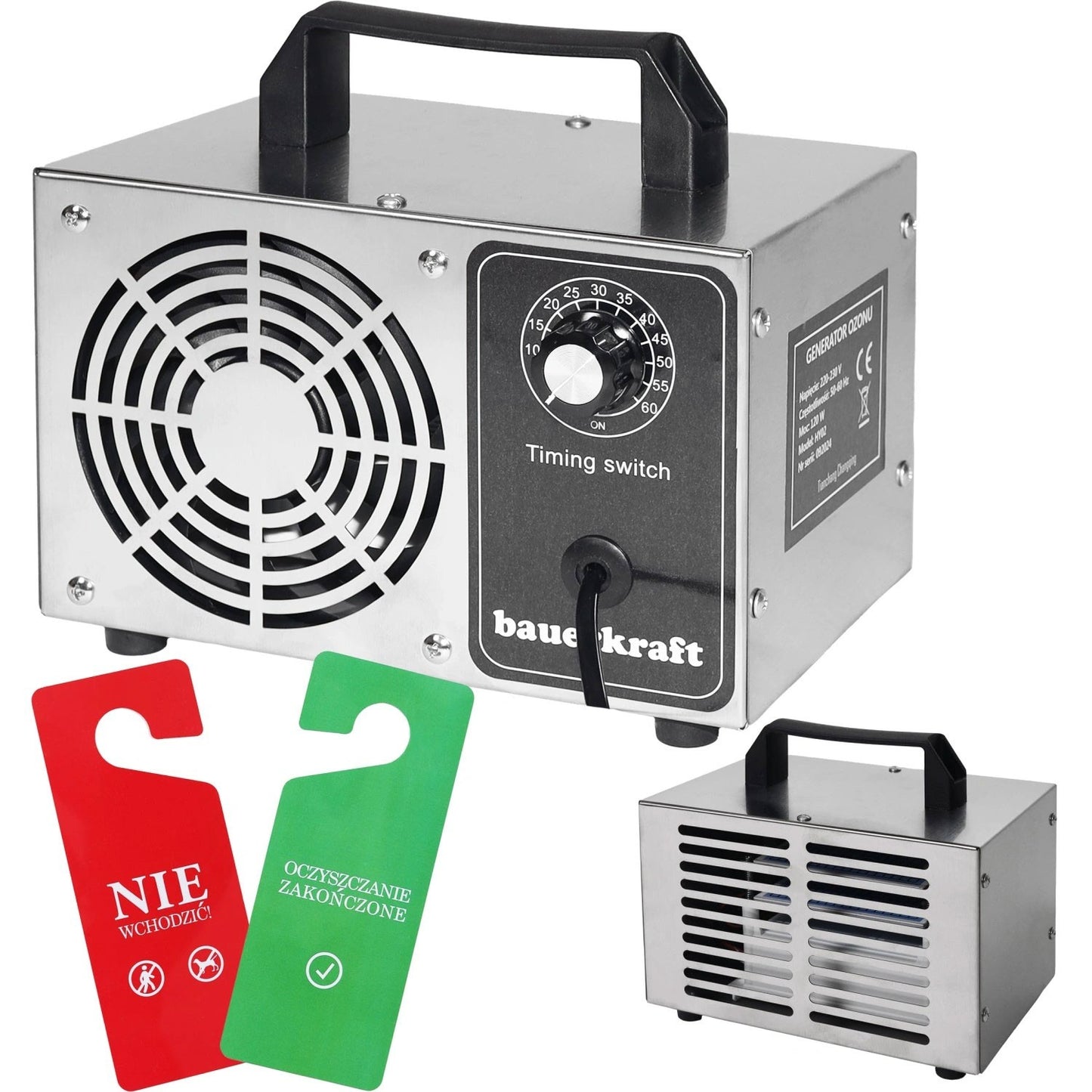 Ozone generator, air purifier, 60g/h, timer, 120W