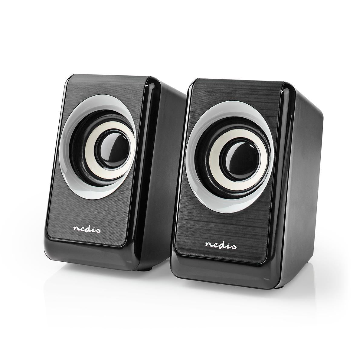 PC Speakers | 2.0 | 18 W| 3.5 mm Male | USB Power | Volume Control | Connection output