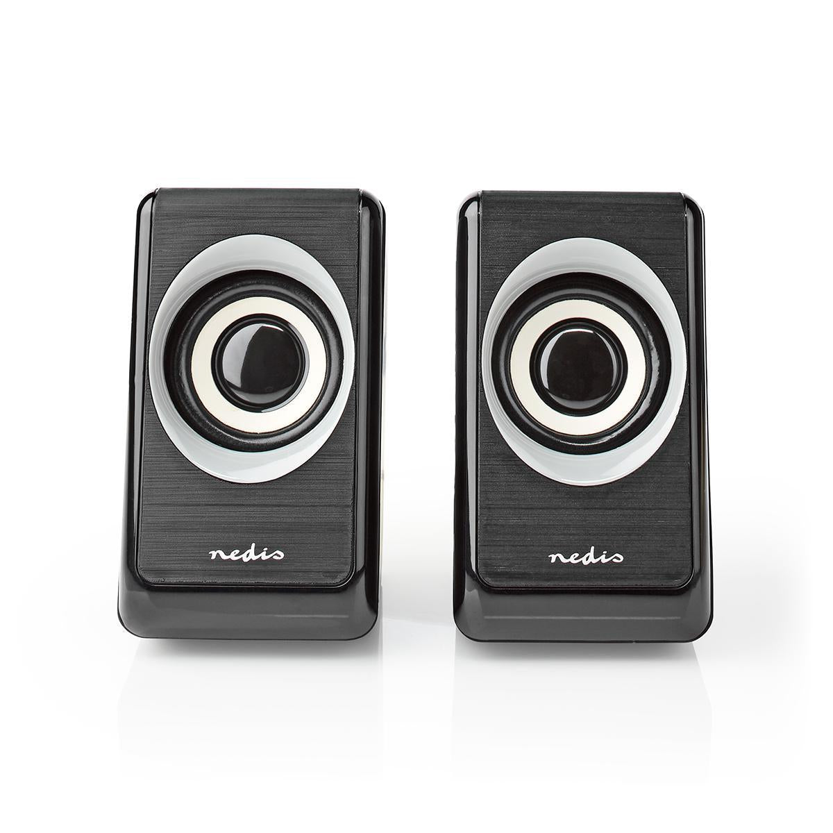 PC Speakers | 2.0 | 18 W| 3.5 mm Male | USB Power | Volume Control | Connection output