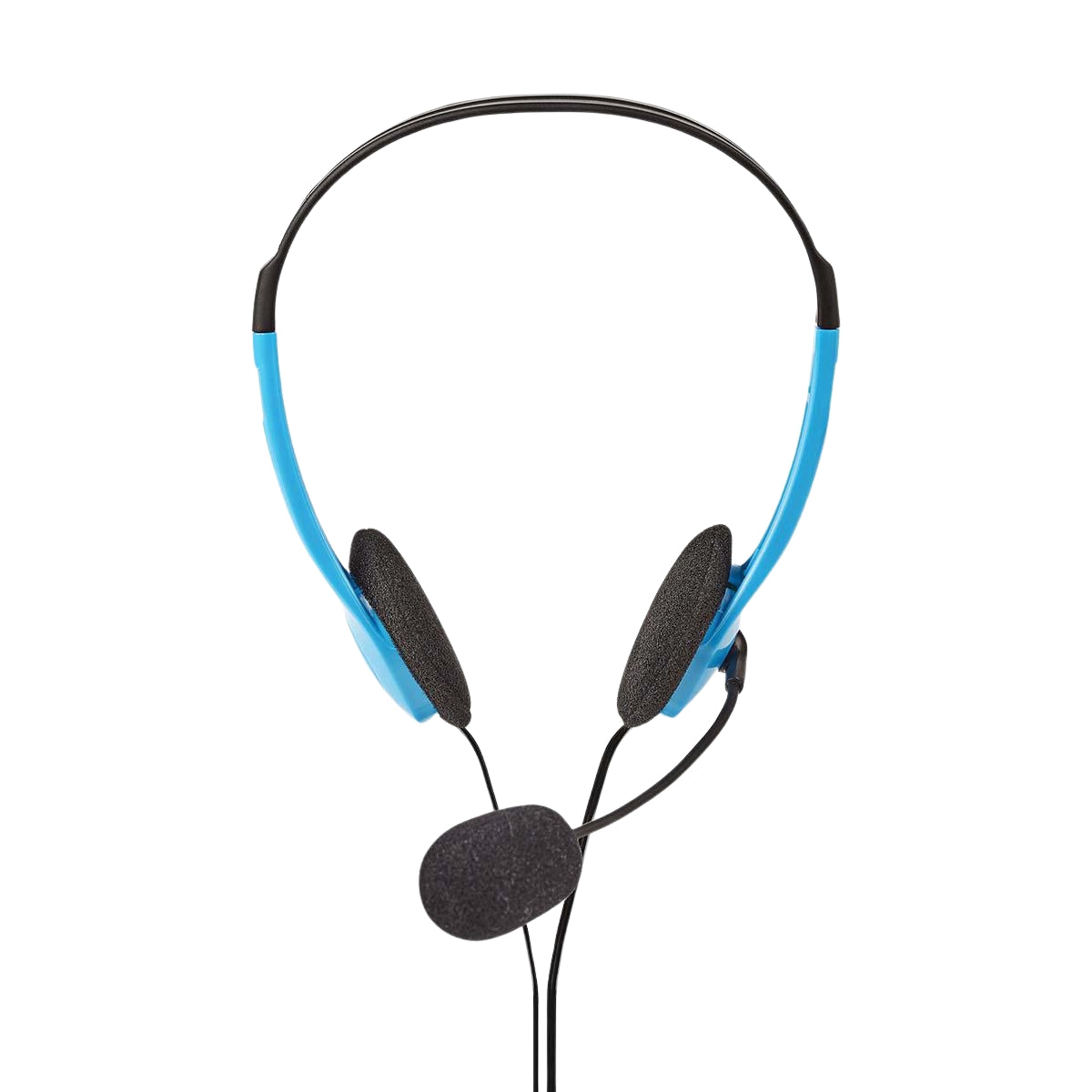 PC headset | On-Ear | Stereo | 2x 3.5mm | Foldable Microphone | Blue