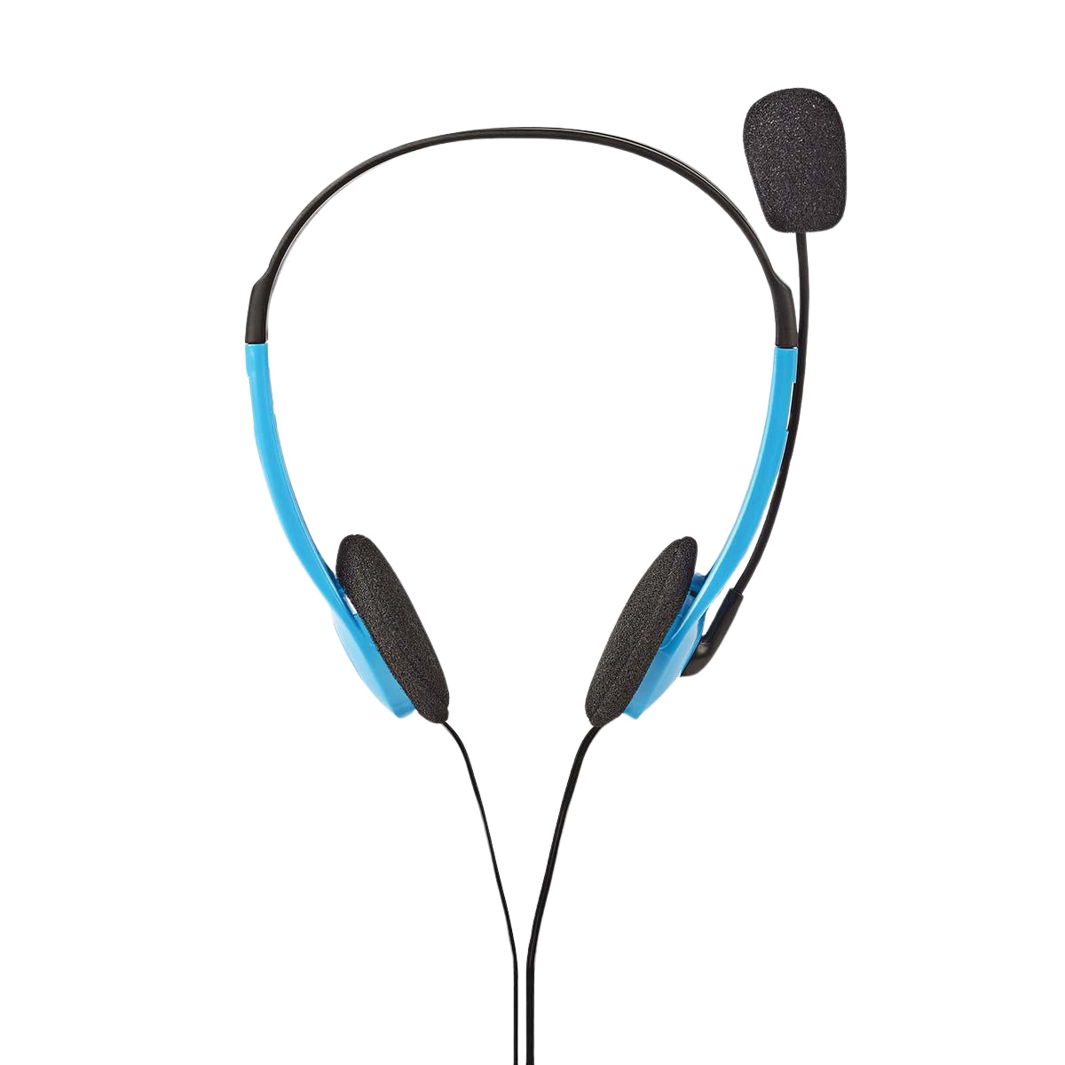 PC headset | On-Ear | Stereo | 2x 3.5mm | Foldable Microphone | Blue