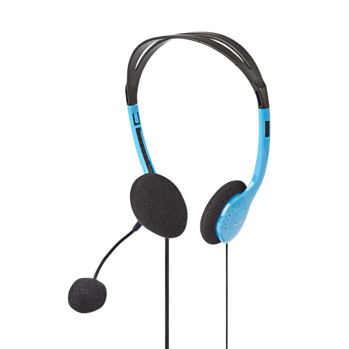 PC headset | On-Ear | Stereo | 2x 3.5mm | Foldable Microphone | Blue