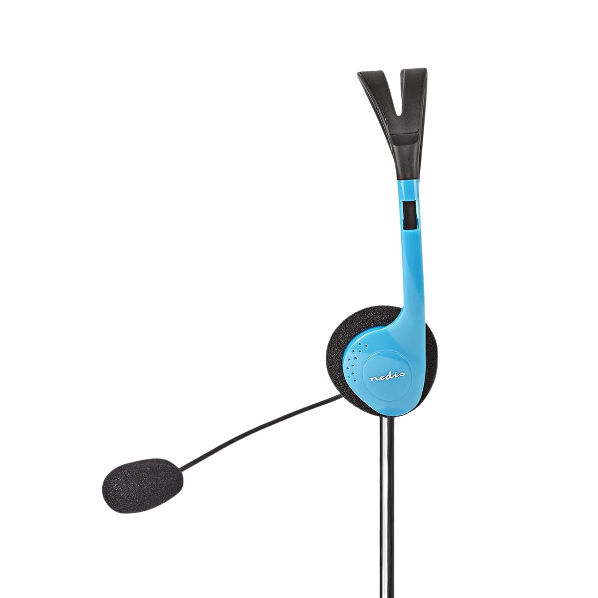 PC headset | On-Ear | Stereo | 2x 3.5mm | Foldable Microphone | Blue