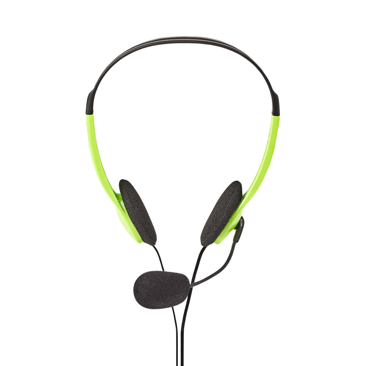 PC headset | On-Ear | Stereo | 2x 3.5mm | Foldable Microphone | Green