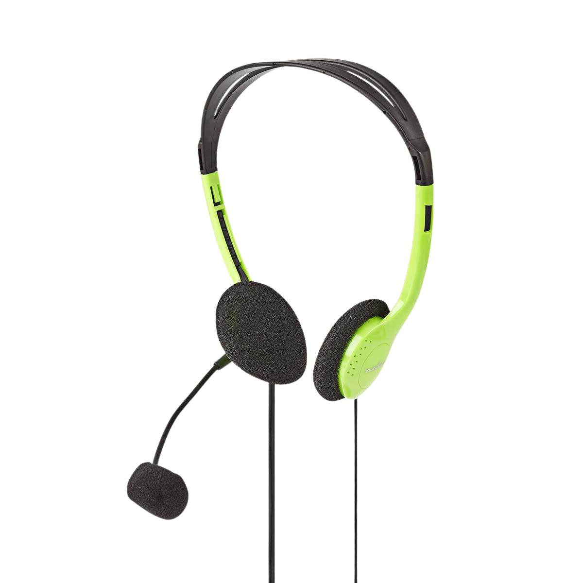 PC headset | On-Ear | Stereo | 2x 3.5mm | Foldable Microphone | Green