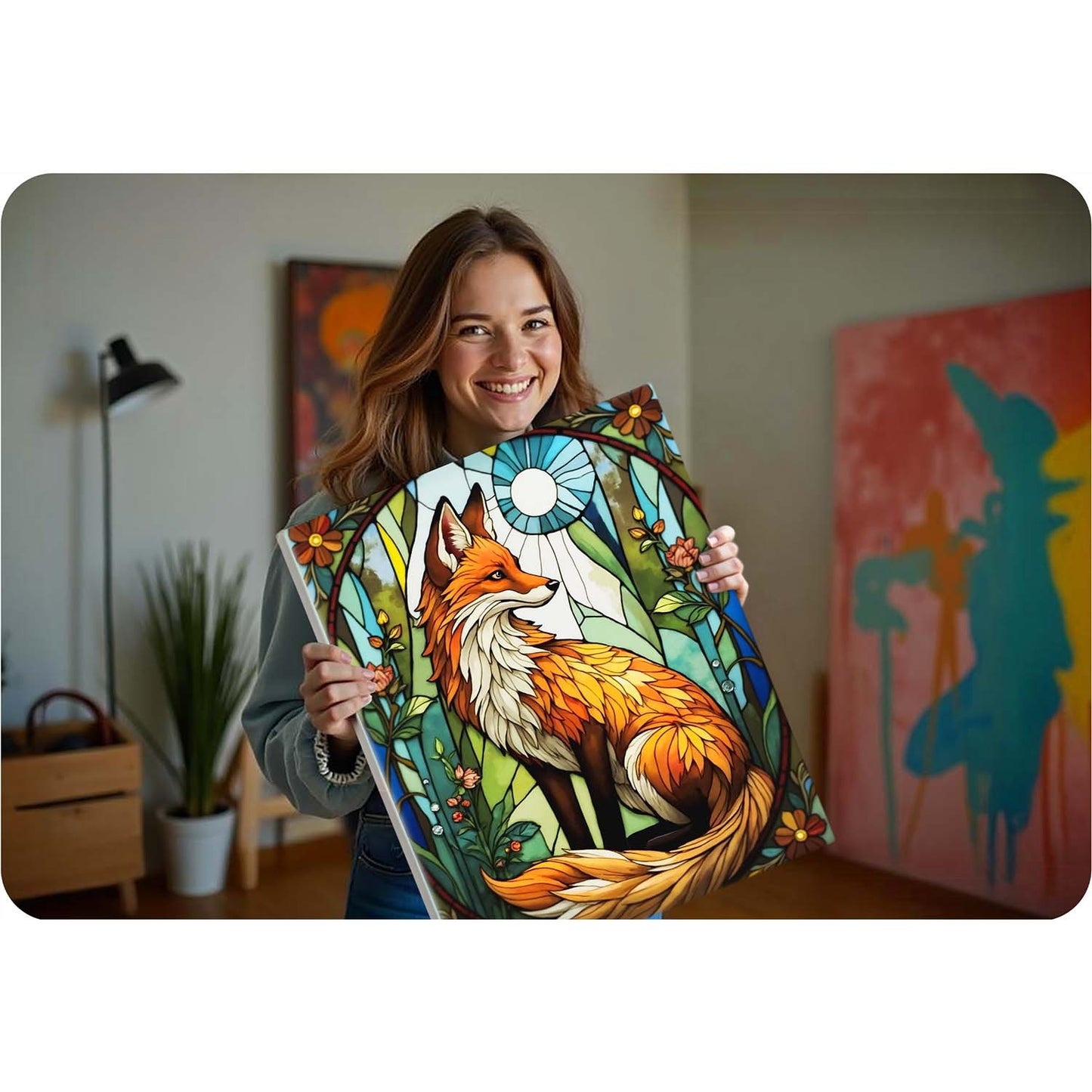 Paint by Numbers Kit – Fox Design, 40x50 cm Canvas