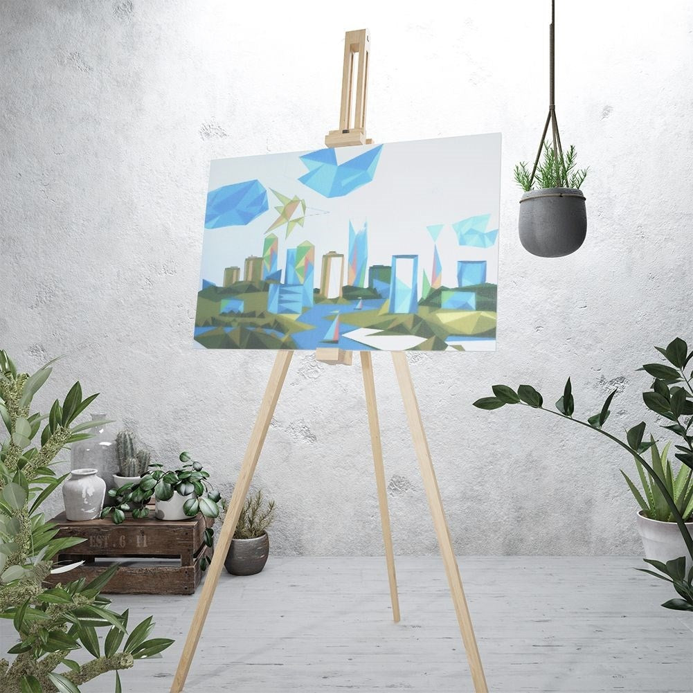Paint by number set: Canvas 30x40 cm, 8 acrylic colours, brush