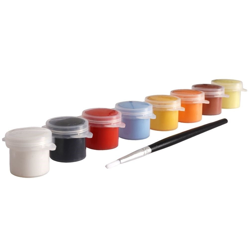 Paint by number set: Canvas, 8 colors, brush