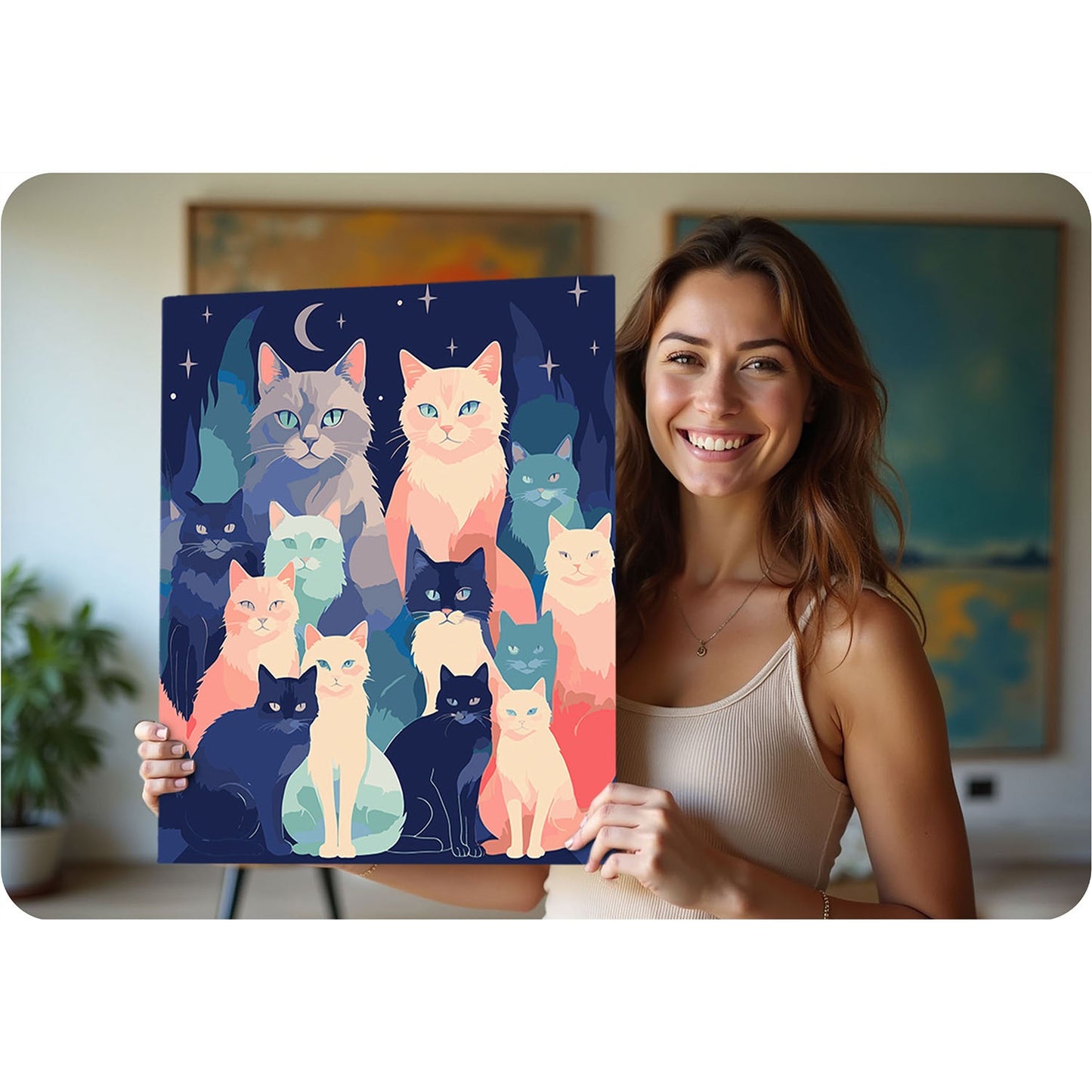 Painting by numbers 40x50 cm Massido Cats
