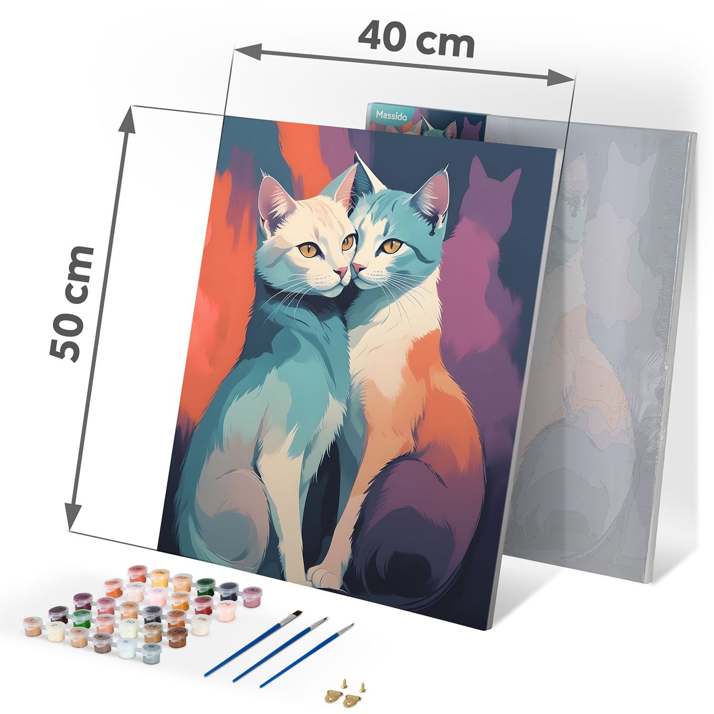 Painting by numbers 40x50 cm Massido Cats