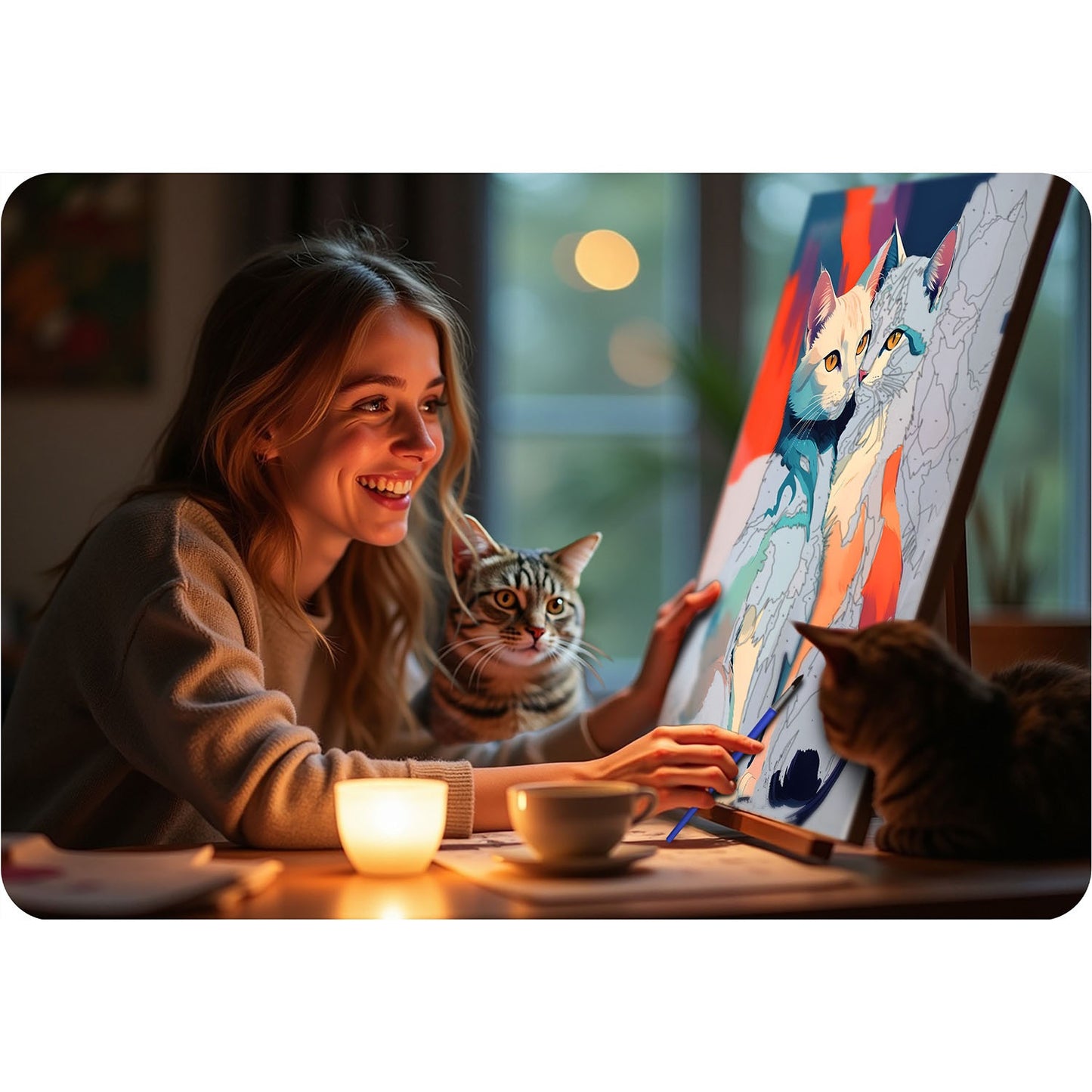 Painting by numbers 40x50 cm Massido Cats
