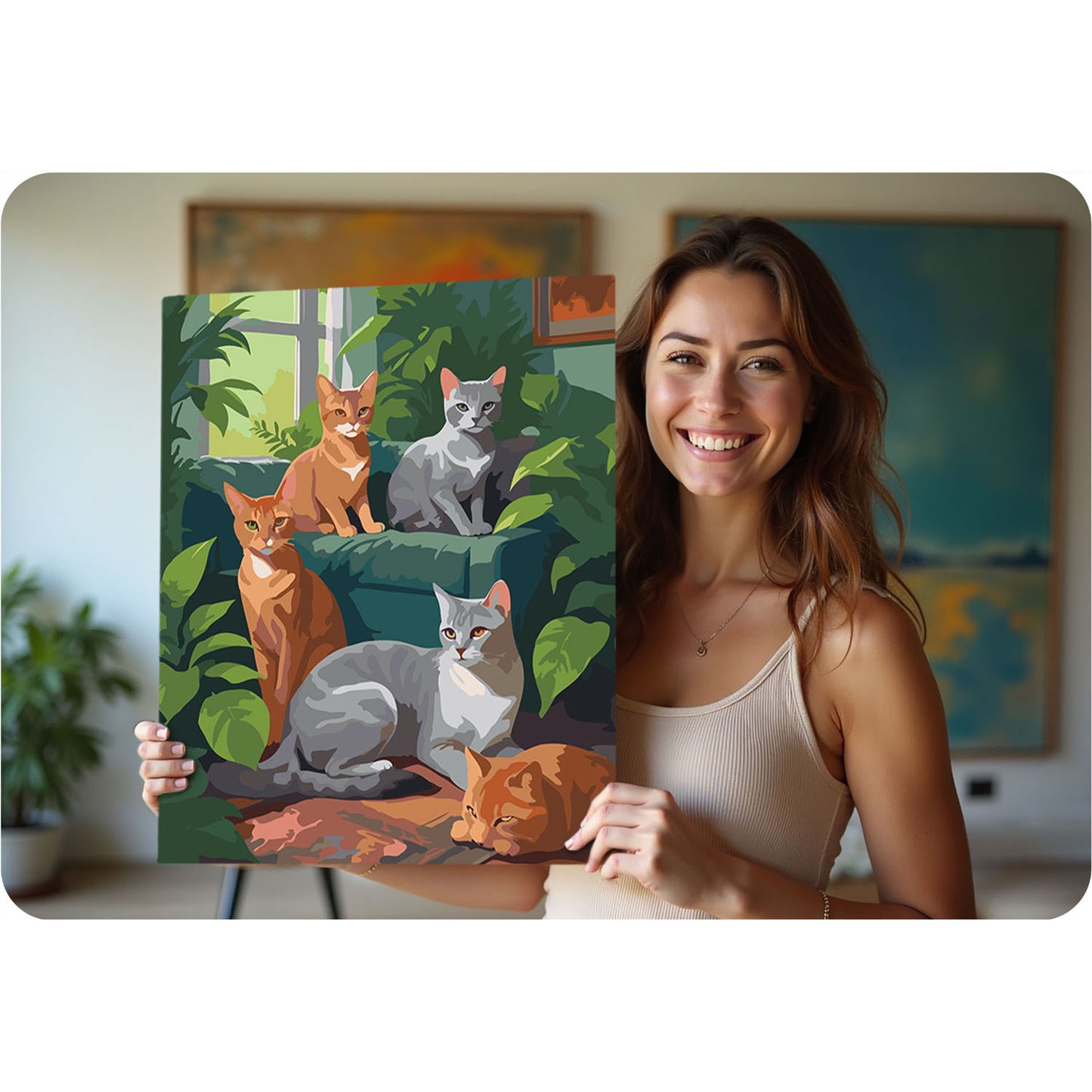 Painting by numbers 40x50 cm Massido Cats