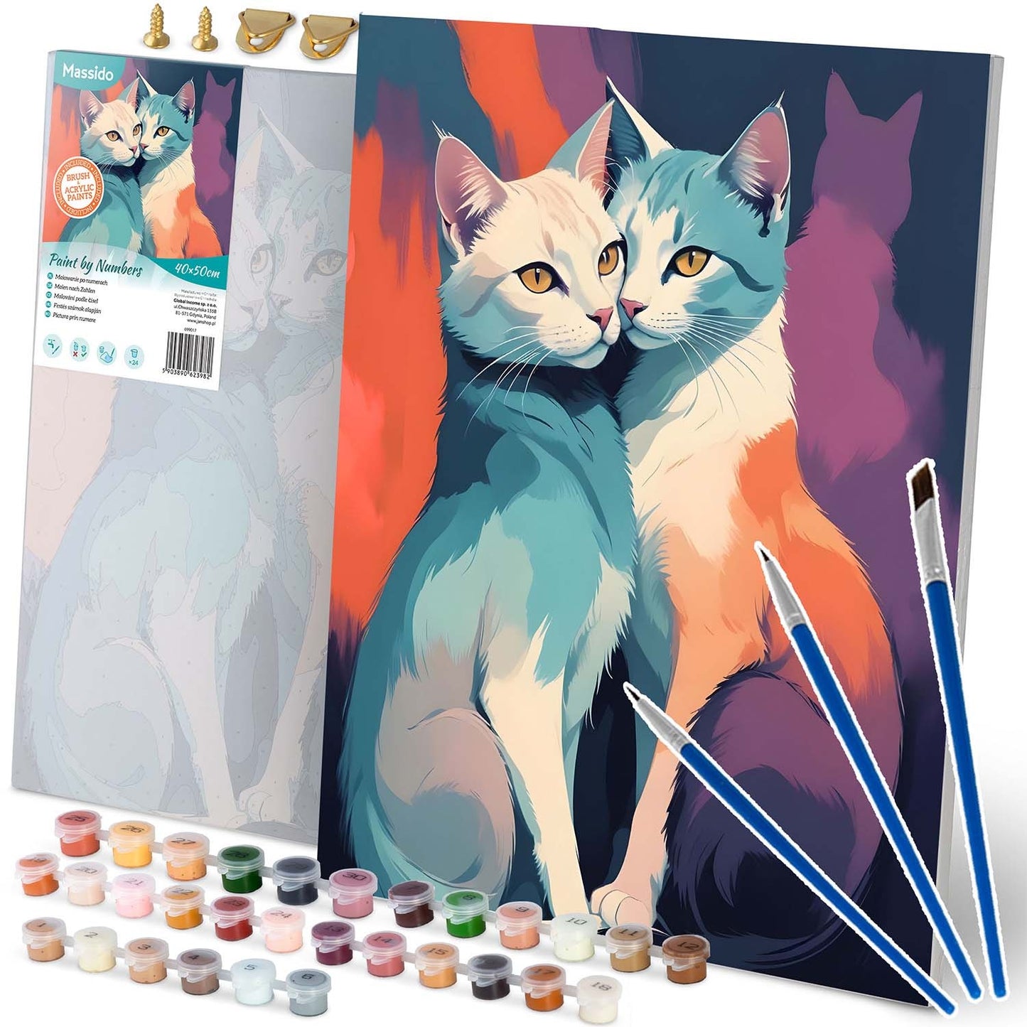 Painting by numbers 40x50 cm Massido Cats